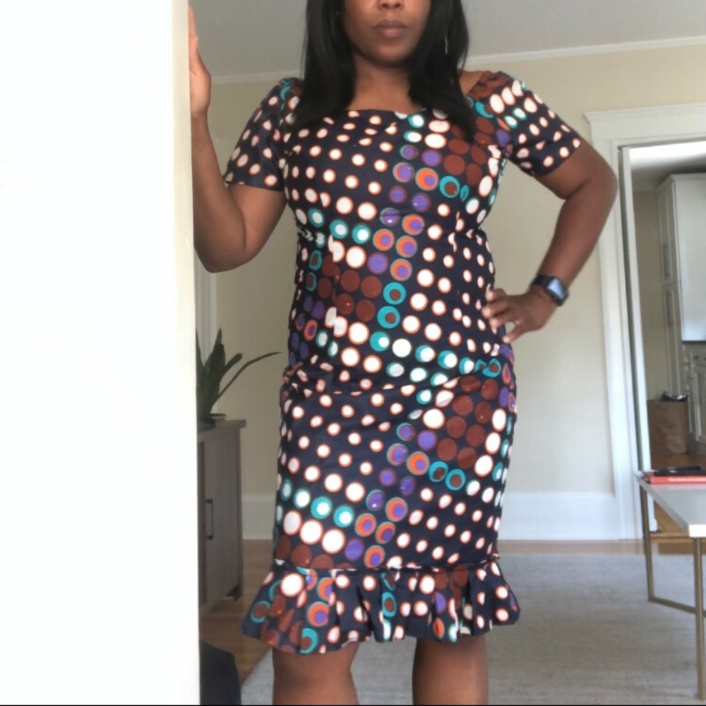 African Print Sheath Dress